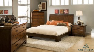 Giường ngủ gỗ Sồi trắng tự nhiên - GTN 53