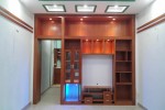 Tủ tivi kết hợp tủ trang trí gỗ MDF Veneer Nhà Anh Trang, Quận 6, TP.HCM