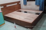 Giường ngủ gỗ Sồi tự nhiên nhà Anh Khanh Tân Bình, TP.HCM