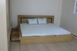 Giường ngủ kiểu Nhật có ngăn kéo gỗ Sồi Mỹ nhà Anh Bộ, Bình Dương