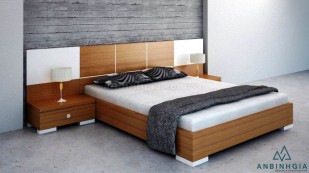 Giường ngủ gỗ MDF veneer Xoan Đào - 04