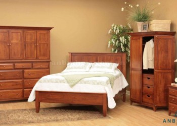 Bộ giường ngủ bằng gỗ Xoan Đào - GTN07