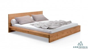 Giường ngủ kiểu Nhật gỗ Sồi Mỹ - GKN 08