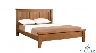 Giường ngủ gỗ Sồi Mỹ tự nhiên - GTN 09