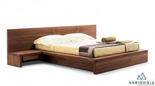 Giường ngủ kiểu Nhật gỗ Xoan Đào-GKN 09