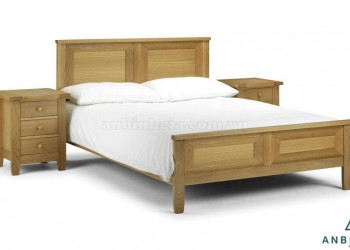 Giường đẹp bằng gỗ Sồi Mỹ - GTN 16