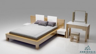 Giường đẹp kiểu Nhật bằng gỗ MDF - 21