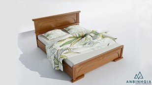 Giường ngủ bằng gỗ Xoan Đào - GTN 24