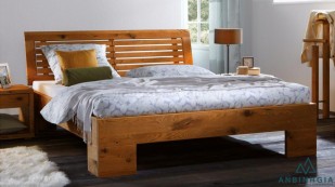 Giường đôi bằng gỗ Sồi Mỹ - GTN 29