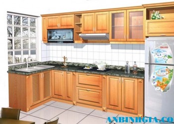 Tủ bếp cho không gian hẹp - MS 11