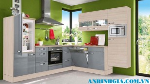 Tủ bếp đẹp màu xám - MS 28