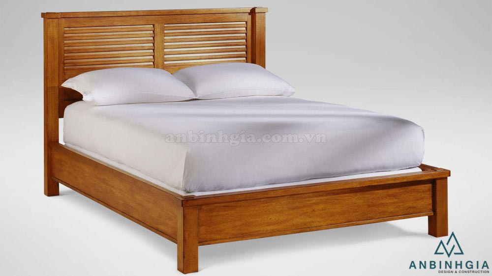 Giường đẹp bằng gỗ Xoan Đào - GTN 21