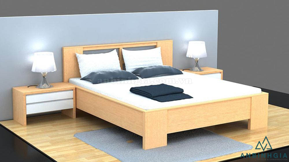 Giường ngủ làm bằng ván ép MDF - GCN 28