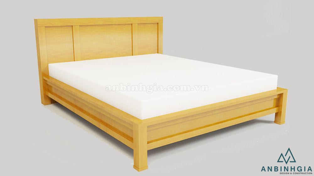 Giường đẹp bằng gỗ Sồi trắng - GTN 46